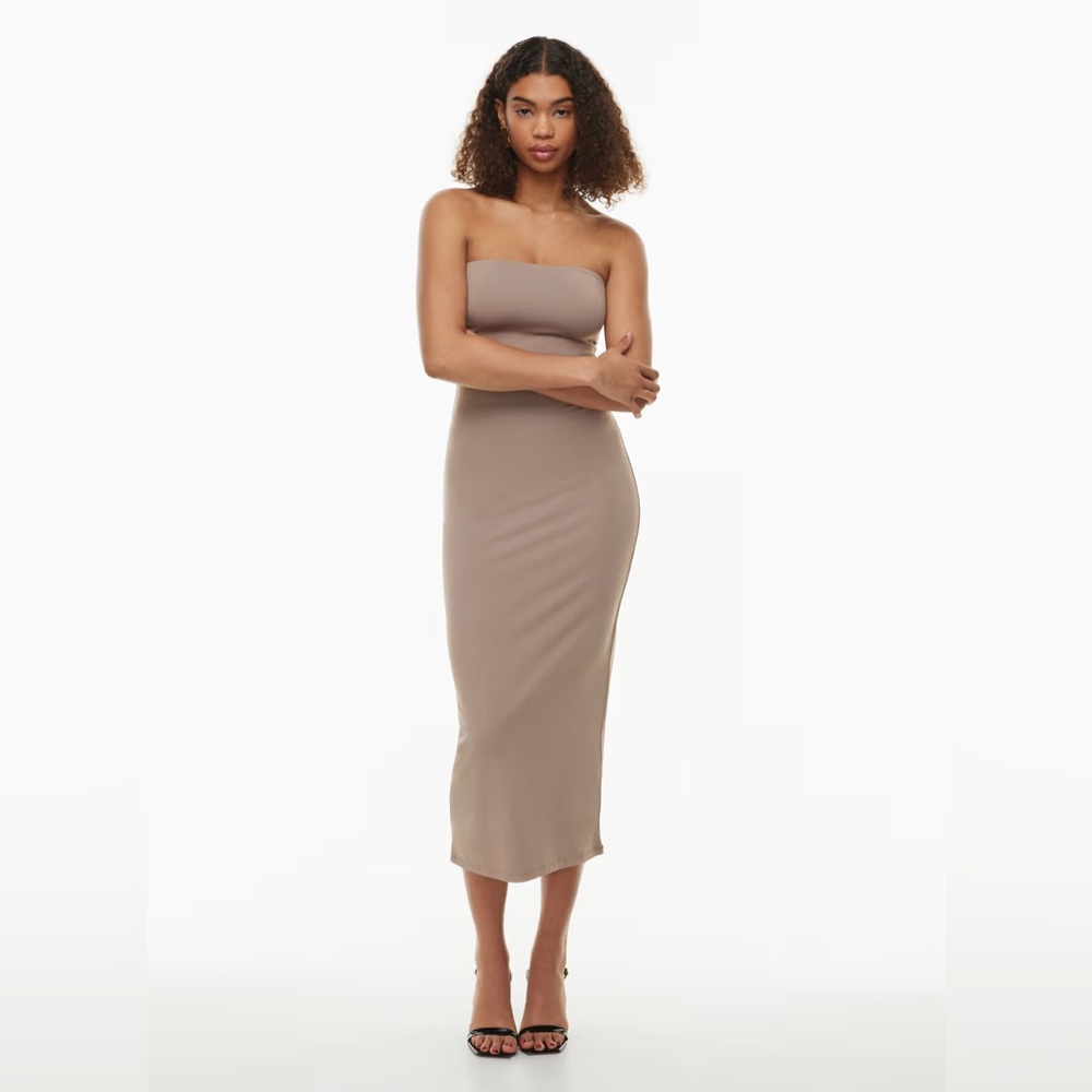 Babaton Contour Tube Dress- Taupe